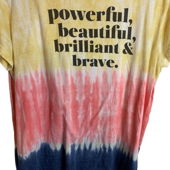 Torrid Tie-Dye Jersey T-Shirt Powerful & Brilliant Multicolor Size 2x 18/20 - Picture 4 of 8